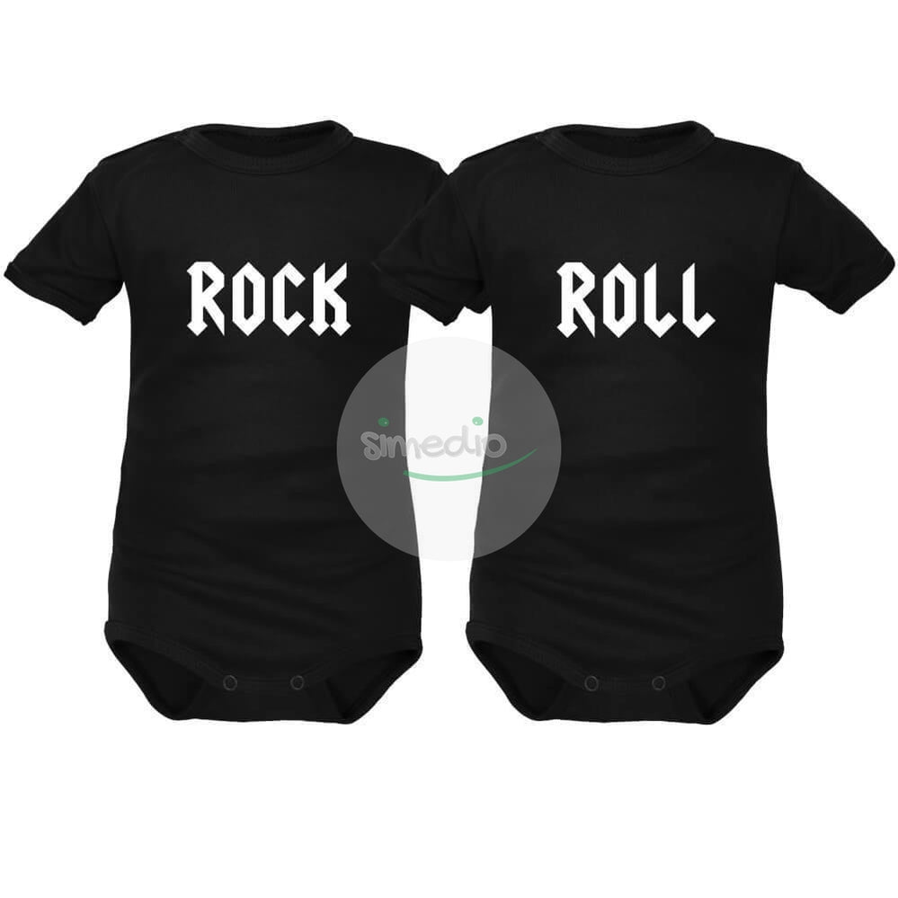 2 bodys bebe originaux : ROCK & ROLL, , , - SiMEDIO