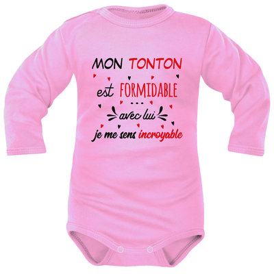 body rose ML « Tonton est un homme formidable »