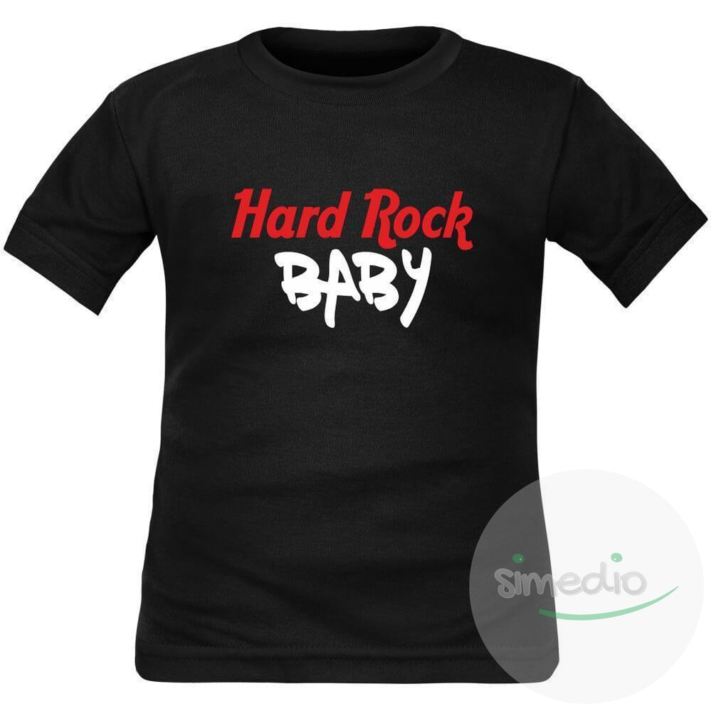 T-shirt enfant imprimé : HARD ROCK BABY, , , - SiMEDIO