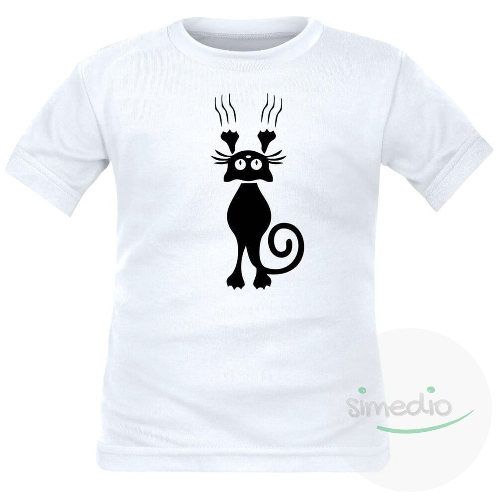 T-shirt enfant original : CHAT, , , - SiMEDIO