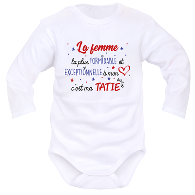 body blanc ML « Tatie, tu es exceptionnelle »