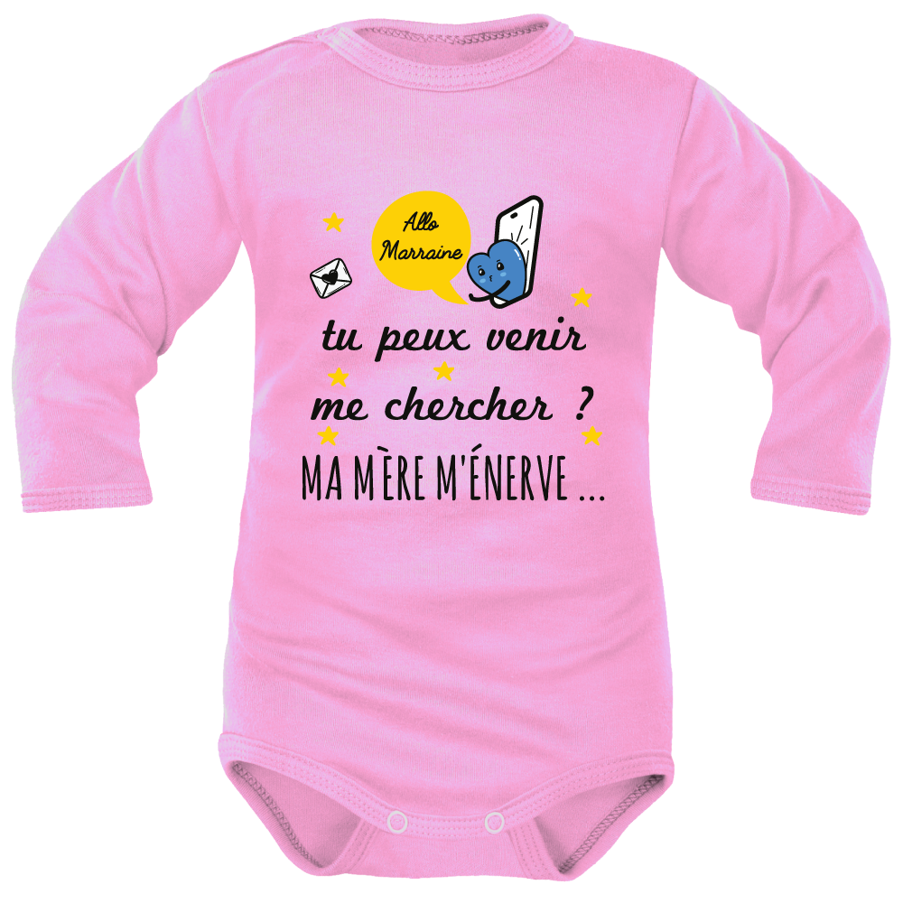 body rose ML « Allo Marraine… Maman m’énerve »