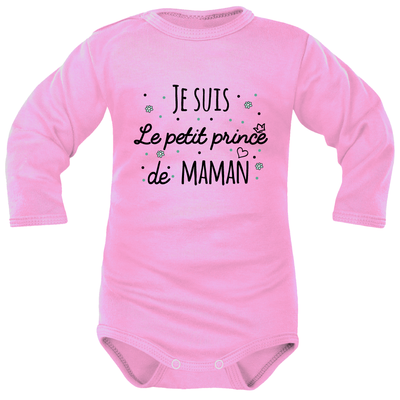 body rose ML « je suis Le petit prince à Maman »