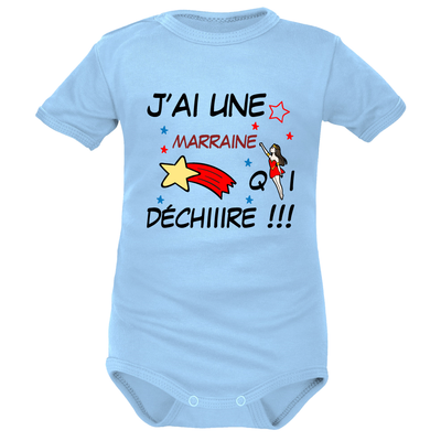 body bleu MC adorable pour Marraine