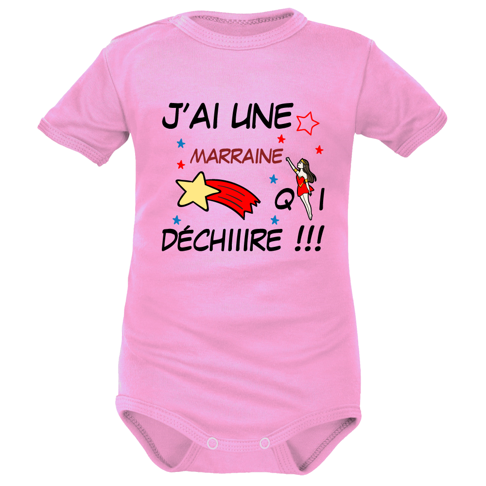 body rose MC adorable pour Marraine