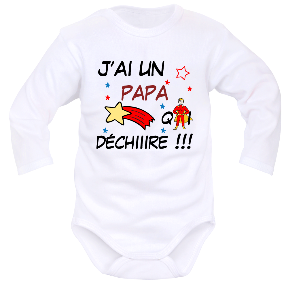 body blanc ML adorable du super Papa