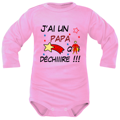 body rose ML adorable du super Papa