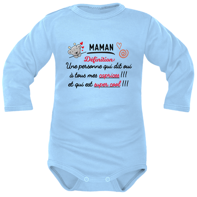 body bleu ML trop mignon pour Maman