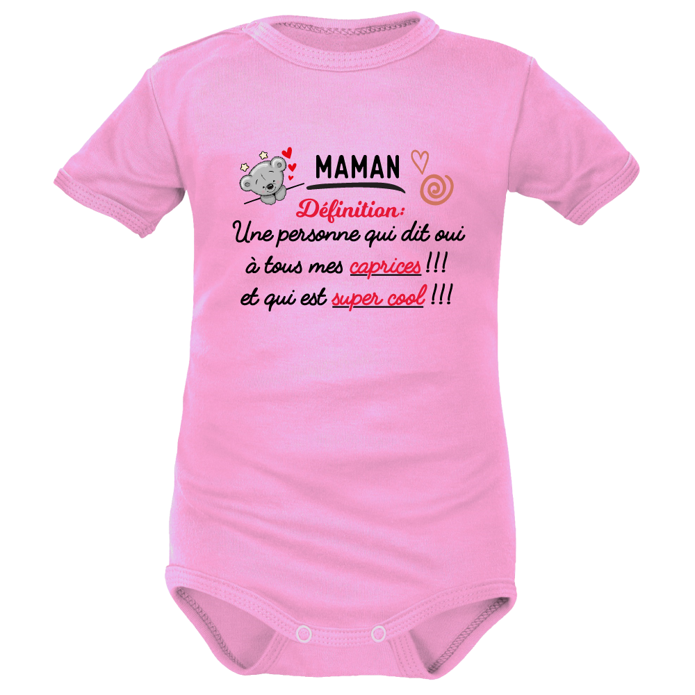 body rose MC trop mignon pour Maman