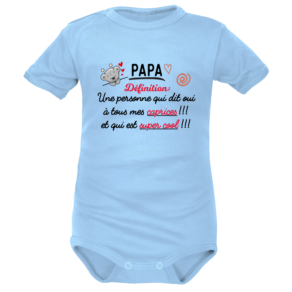 body bleu MC pour un Papa d’amour