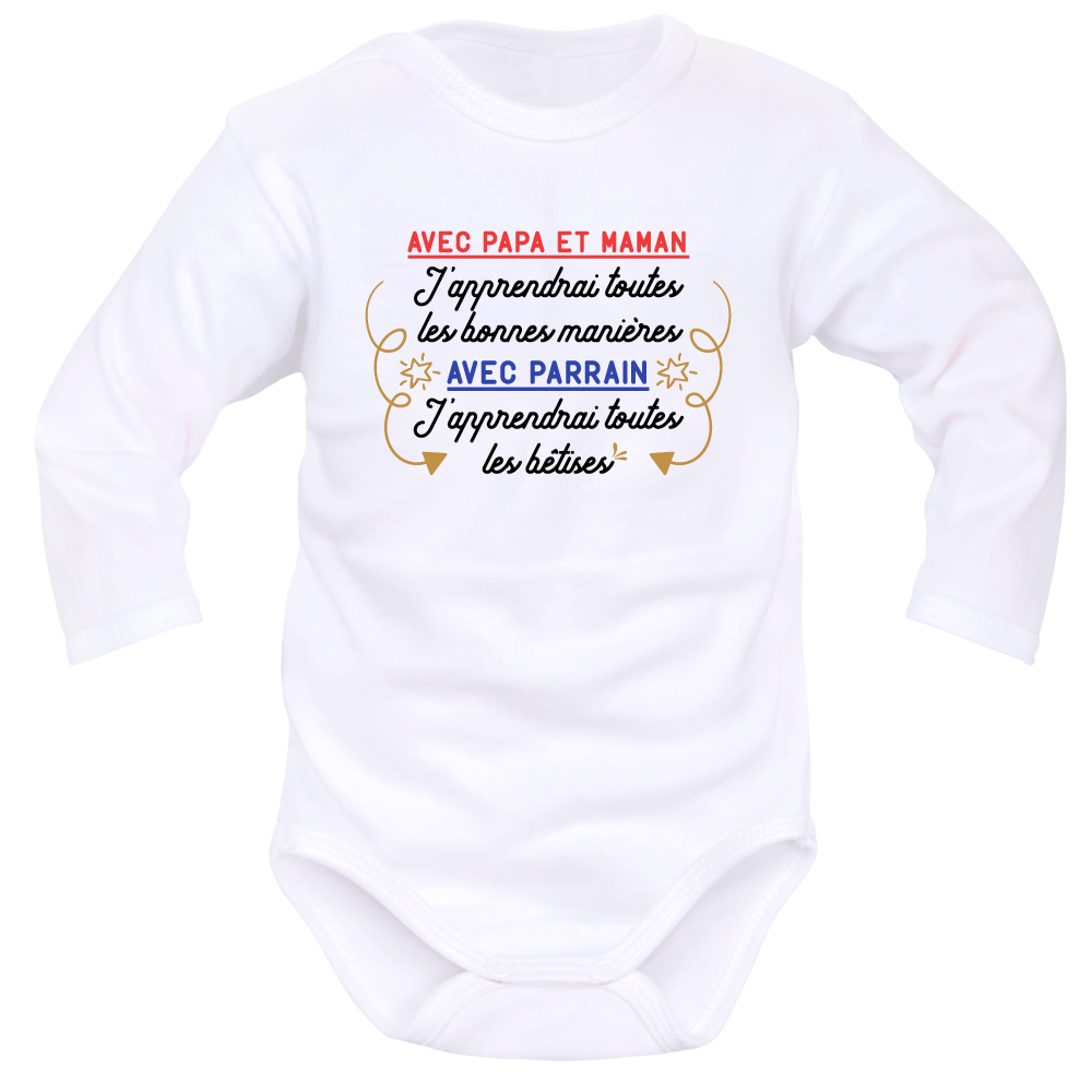 Body « Bébé fait des bêtises avec Parrain »