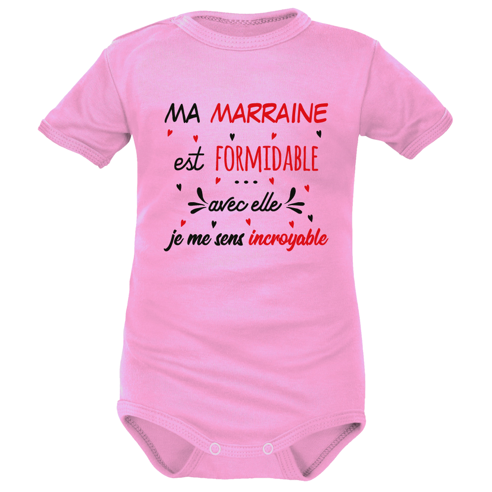body rose MC « Marraine est formidable »