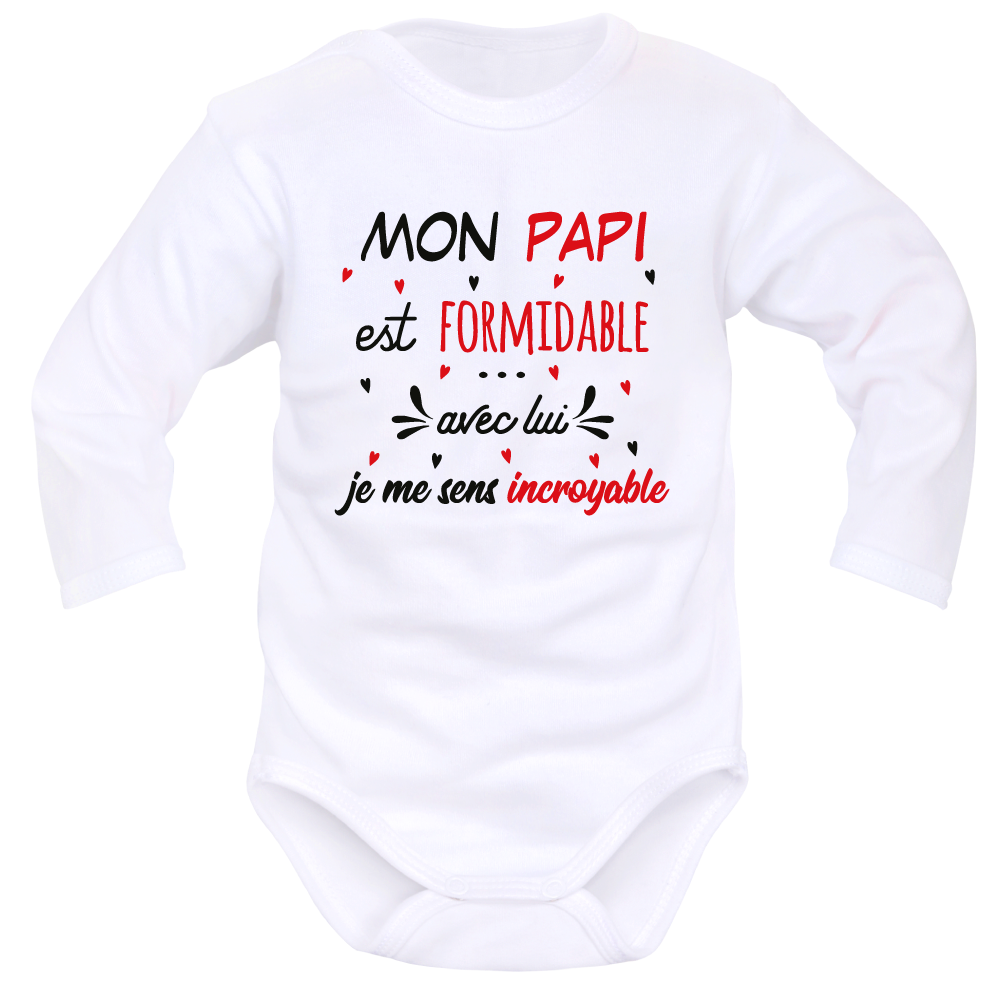 body blanc ML « Papy est formidable »