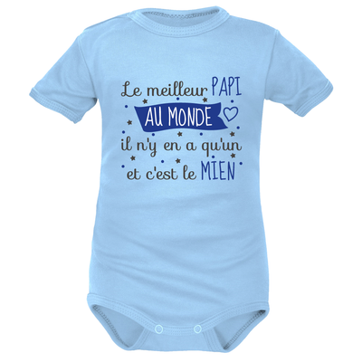 Bleu MC bébé pour Papy