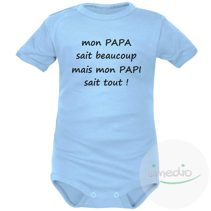 Body Bébé « Joyeux Anniversaire Papa, Je T’aime » – Cadeau Anniversaire Émouvant De Bébé – 3 à 24 Mois Blanc