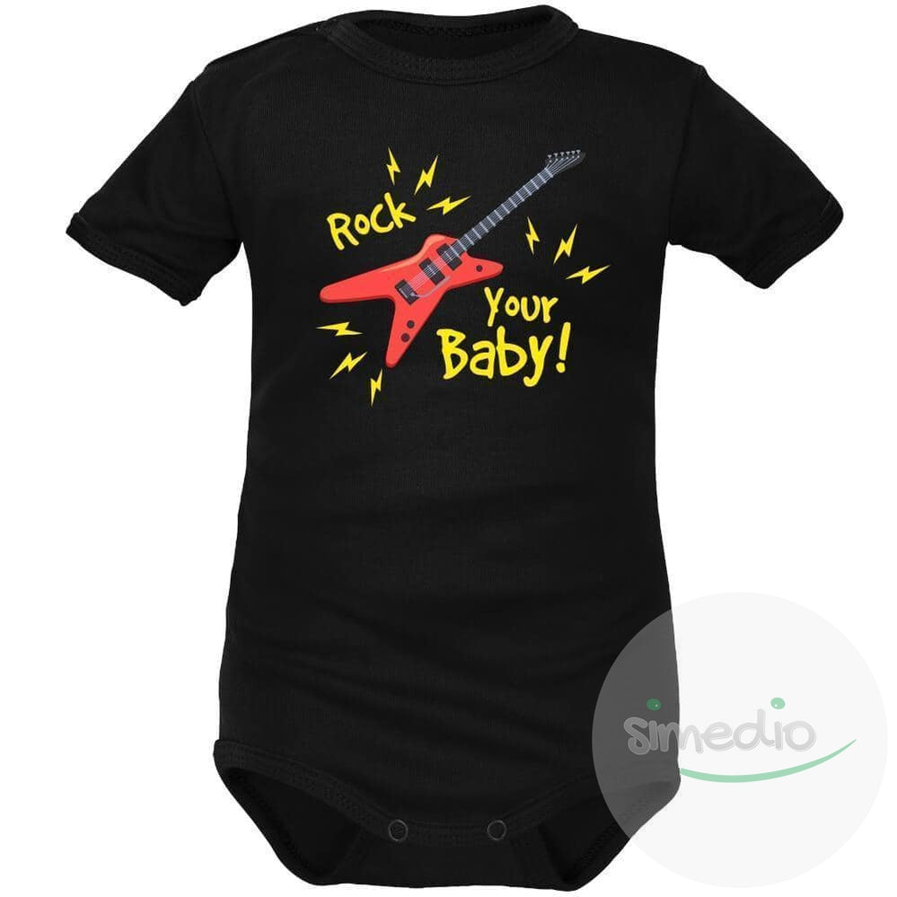 Body bébé original : ROCK YOUR BABY, , , - SiMEDIO