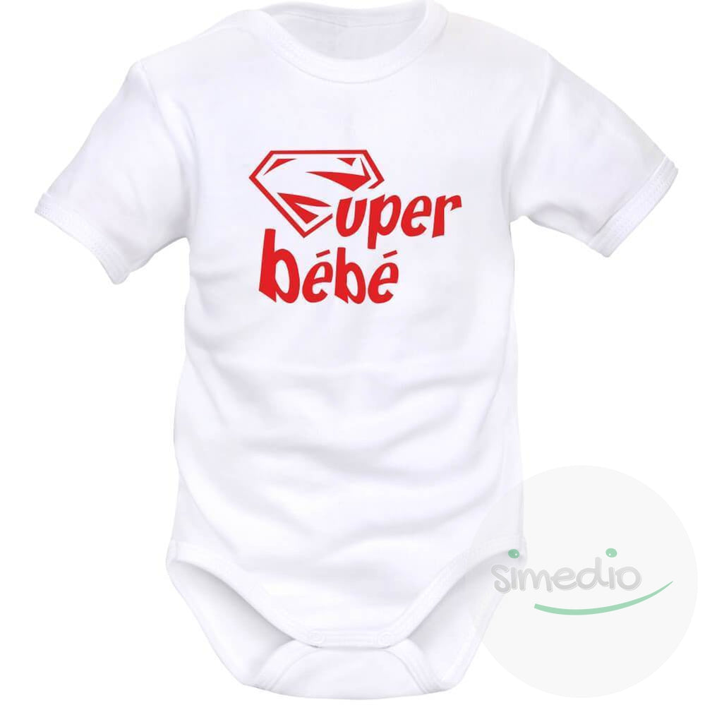 Body bébé original : Super BÉBÉ, , , - SiMEDIO