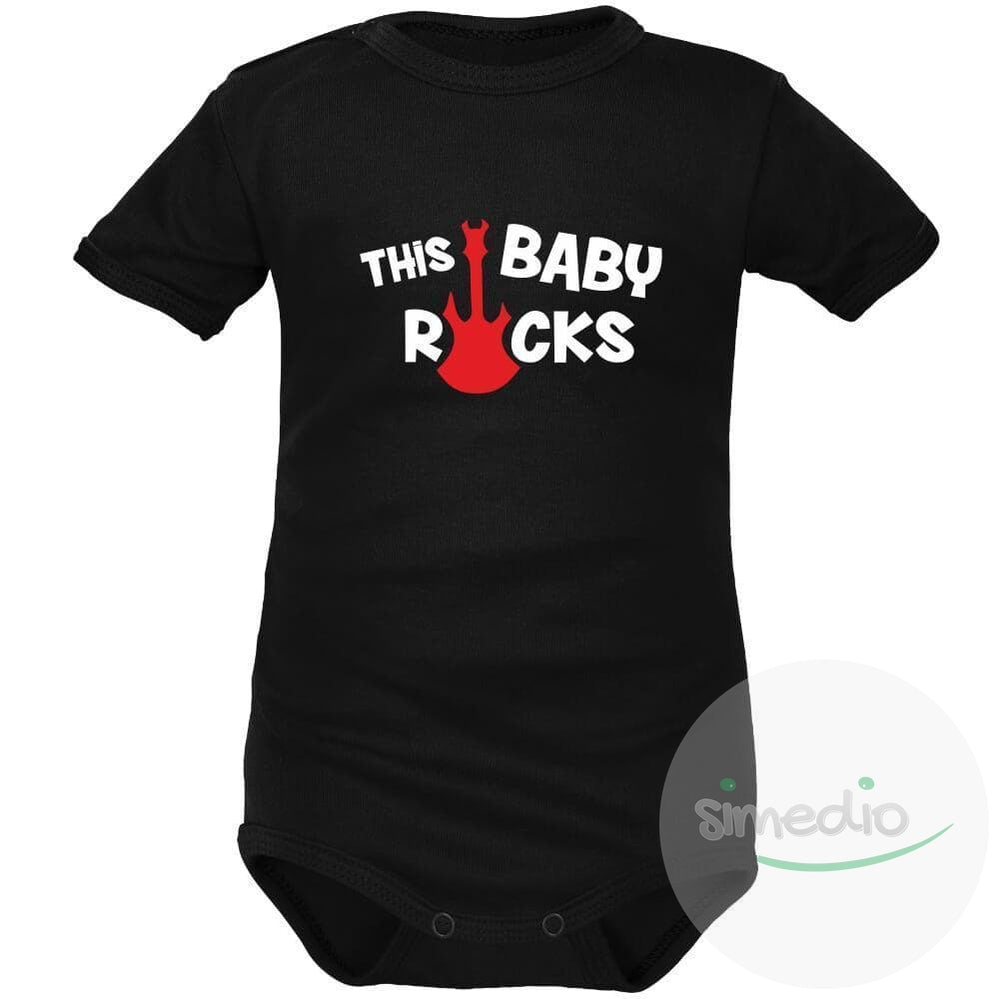 Body bébé rock : THIS BABY ROCKS, , , - SiMEDIO