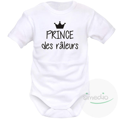 Ensemble pour parents et bébés : REINE / PRINCESSE des râleuses, ROI / PRINCE des râleurs, Blanc, Prince / 0-1 mois, - SiMEDIO
