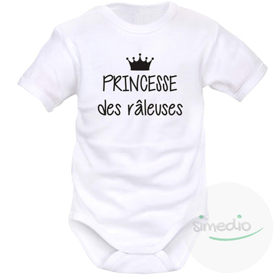 Ensemble pour parents et bébés : REINE / PRINCESSE des râleuses, ROI / PRINCE des râleurs, Blanc, Princesse / 0-1 mois, - SiMEDIO
