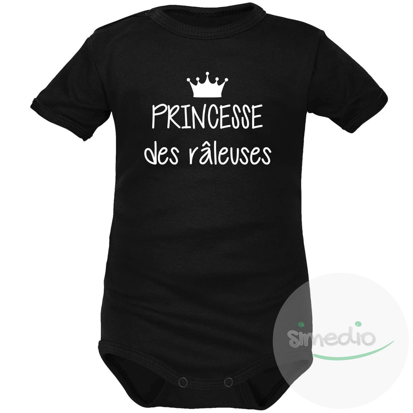 Ensemble pour parents et bébés : REINE / PRINCESSE des râleuses, ROI / PRINCE des râleurs, Noir, Princesse / 0-1 mois, - SiMEDIO