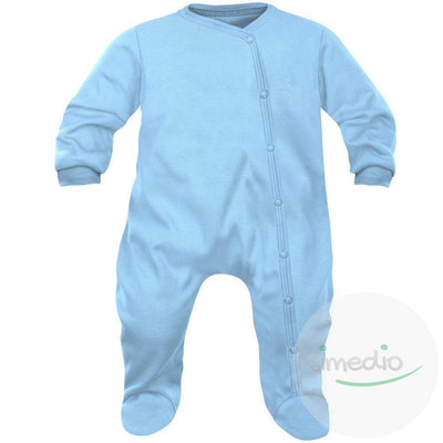 Pyjama bébé, dors-bien (7 couleurs disponibles), Bleu, 0-1 mois, - SiMEDIO