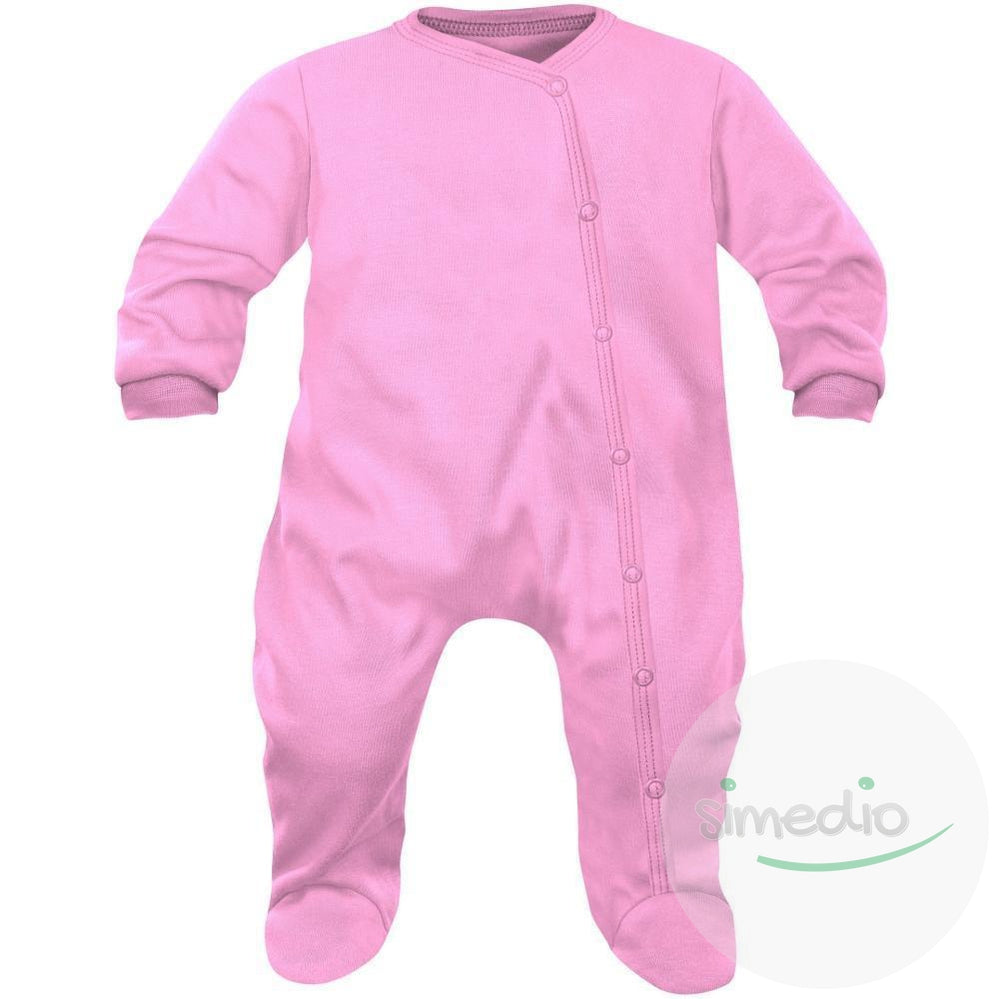 Pyjama bébé, dors-bien (7 couleurs disponibles), Rose, 0-1 mois, - SiMEDIO