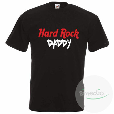 T-shirt rock : HARD ROCK DADDY, Noir, S, - SiMEDIO
