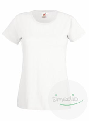 T-shirt uni pour homme ou femme, Blanc, S, Femme - SiMEDIO