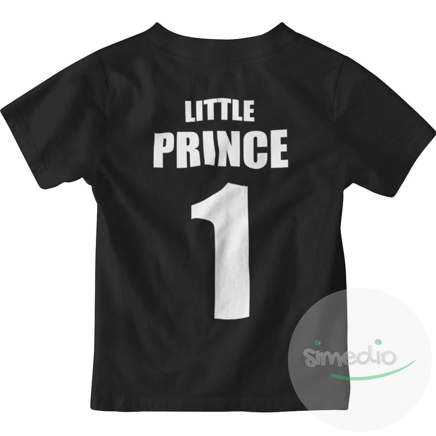 Tee shirt enfant original : PRINCE / PRINCESS, Little Prince, Noir, 2 ans - SiMEDIO