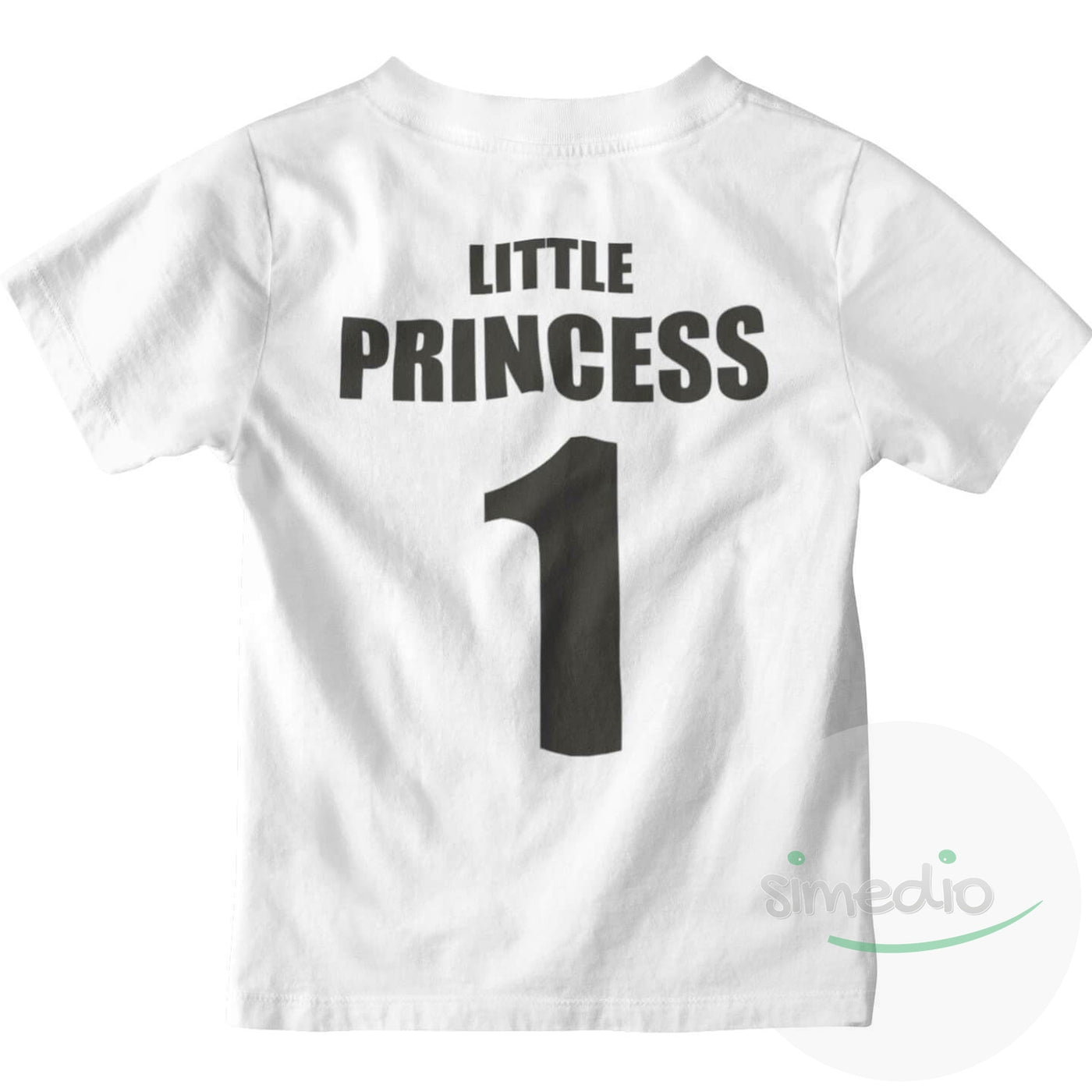 Tee shirt enfant original : PRINCE / PRINCESS, Little Princess, Blanc, 2 ans - SiMEDIO